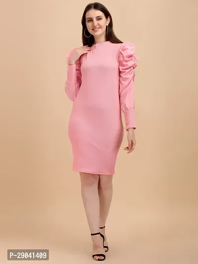 Adokedo Women Bodycon Pink Dress