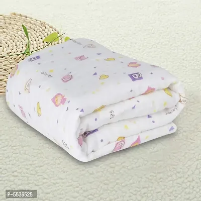 Cotton Printed Muslin Swaddler For Baby-thumb0