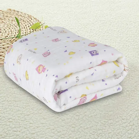 Cotton Muslin Towel & Swaddler For Baby