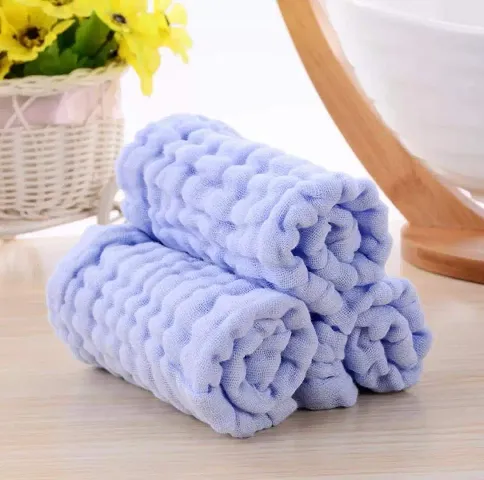Cotton Muslin Towel For Baby (Pack Of 5)