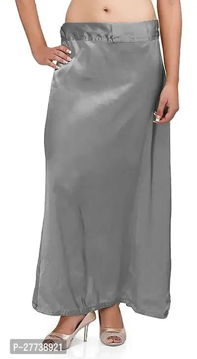 Women Satin Blend Full Elastic Petticoat Shapewear for Saree and Body Shaper Petticoat for Saree Shapewear for Women