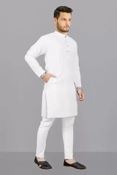 Classic Blend Solid Kurtas for Men