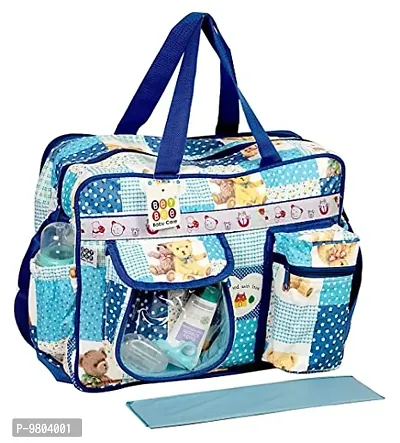 Waterproof Diaper Bag/Mother Bags with Two Side Pocket for Carry Baby Milk Bottle (Capacity 15 LTR).-thumb0