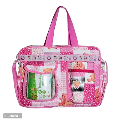 Waterproof Diaper Bag/Mother Bags with Two Side Pocket for Carry Baby Milk Bottle (Capacity 15 LTR).-thumb0