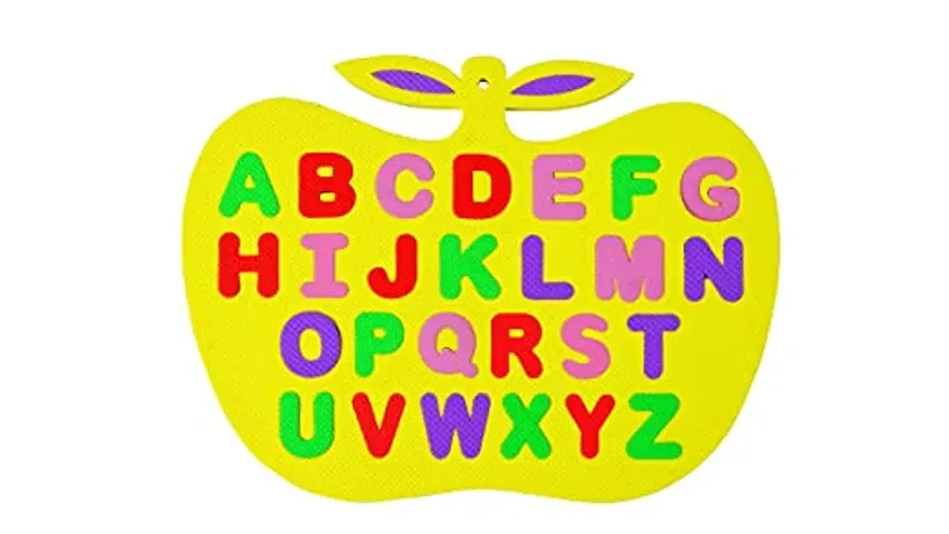 Apples Mini Puzzle eva mat Kids Games Learning Alphabet Play Toys for Kids (Apples Yellow