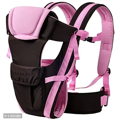 4-in-1 Adjustable Baby Carrier Purple Colour Cum Kangaroo Bag/H 1 Count (Pack of 1)-thumb0