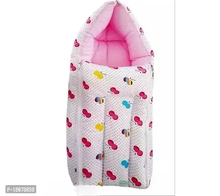 Baby Bedding, 100% Cotton Baby Bed, Unisex Bedding set for New Born, Sleeping Baby Bed, New Born Baby Nest, Baby Sleeping Bag, Convertible Sleeping Mattress Set, Bedding Set of 0 to 12 months, 75x48-thumb0
