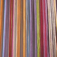 FURNISHINGKART Set of 2 Beautiful 6.5ft Multicolor Decorative Thread Curtain Polyester Room Divider String Thread Room Door Curtain, 6.5FT x 3.41FT, Multicolor 7-thumb3