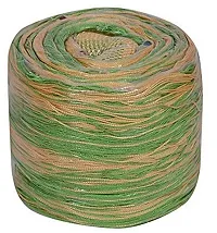 FURNISHINGKART Thread Bead String Polyester Door Curtain - 7ft, Green-thumb1