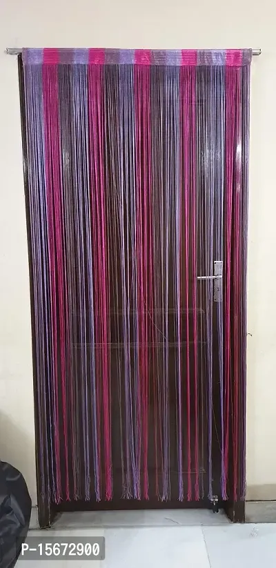 FURNISHINGKART Fancy Multicolor String Door,Window,Partition,Decoration,Arch,Mandir Curtain for Festive Season, Navratre, Diwali, Ganpati, Christmas, New Year-One Curtain-thumb2