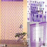 Geo Nature 2 Piece Eyelet Polyester Door Curtain - 7ft-thumb2