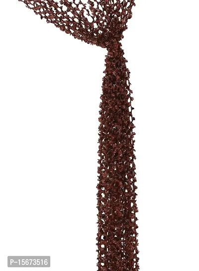 FURNISHINGKART Open Twisted String Curtain - 6.5ft Brown-thumb4