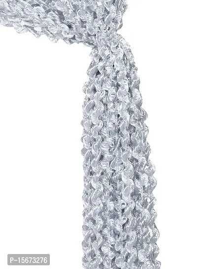 FURNISHINGKART Twisted String Curtain - 6.5ft Grey-thumb4