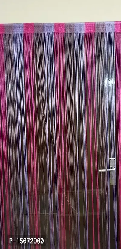 FURNISHINGKART Fancy Multicolor String Door,Window,Partition,Decoration,Arch,Mandir Curtain for Festive Season, Navratre, Diwali, Ganpati, Christmas, New Year-One Curtain