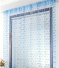 Homesazz Floral Heart Net Curtains-Set of 2-thumb1