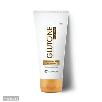 Glutone Skin Brightening & Glowing Facewash | With Purewhite & Dermawhite | For Cleansing & Hydration | Glowing Radiance | Improves Skin Elasticity | 100ml-thumb0