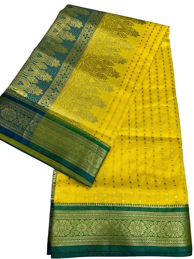 Alluring Cotton Silk Saree with Blouse piece 