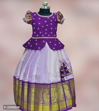 Stylish Fancy Designer Multicoloured Silk Lehenga Cholis For Girls
