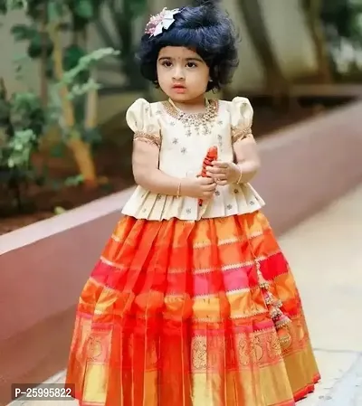 Stylish Fancy Designer Multicoloured Cotton Lehenga Cholis For Girls-thumb0