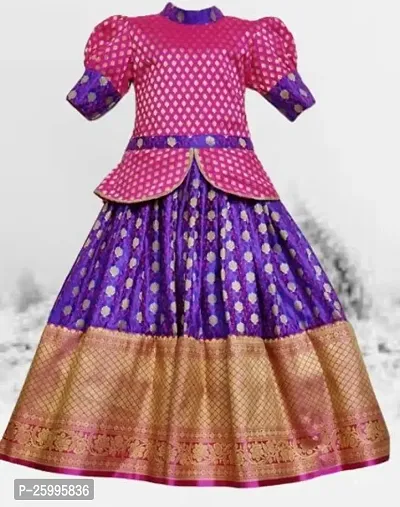 Stylish Fancy Designer Multicoloured Cotton Lehenga Cholis For Girls