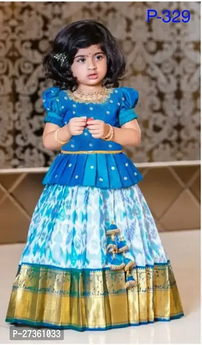 Baby Girls Lehenga Choli Ethnic Wear Solid Lehenga Choli