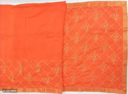 Classic Art Silk Embellished Saree with Blouse piece