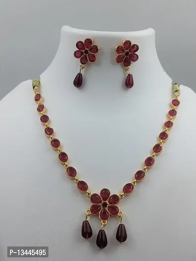 Womens Graceful Colorful Choker Jewellery set