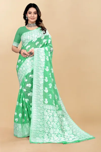 Must Have Cotton Blend Saree with Blouse piece 