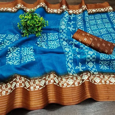 Festive Wear Woven Banarsi Silk saree with Tassels and Blouse Piece