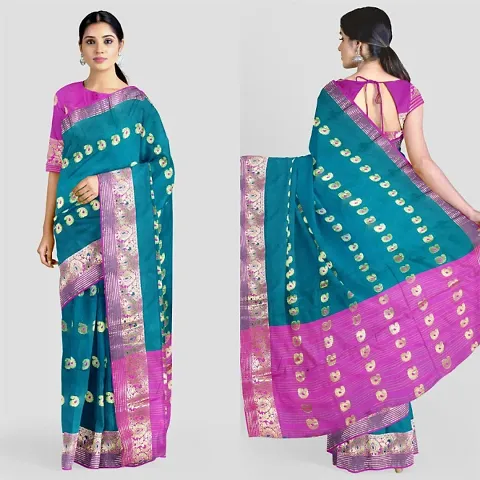 Classic Art Silk  Woven Design Sarees with Blouse piece