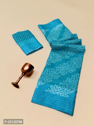 Elegant Cotton Saree Saanjh_Firozi-thumb0