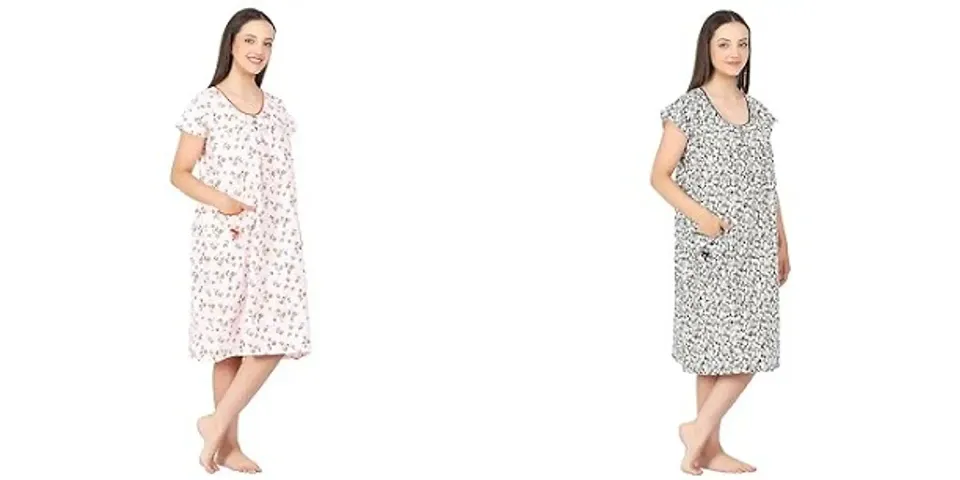 Stylist Nighties For Women Pack Of 2