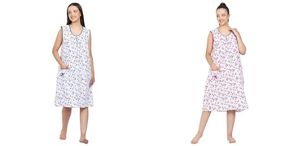 Stylist Nighties For Women Pack Of 2