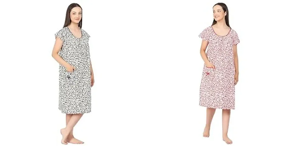 Hot Selling Cotton Nighty Women's Nightwear 