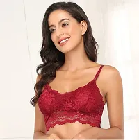 Stylish Fancy Net Lace Lightly Padded Bras For Women Pack Of 2-thumb2