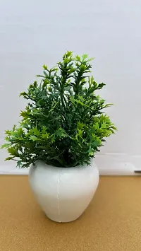 Artificial Potted Plants,  Artificial Plastic  Plants Small Indoor Potted Houseplants,  for Home Decor Bathroom Office Farmhouse-thumb1