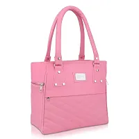Stylish Multicoloured PU Self Pattern Handbags For Women Pack Of 2-thumb1