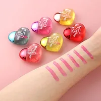 Heart Shape Lip Gloss( 6 Pieces) Moisturizing And Hydrating Lip Gloss Tint For Dry And Chapped Lips-thumb1