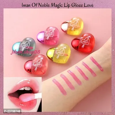 Heart Shape Lip Gloss( 6 Pieces) Moisturizing And Hydrating Lip Gloss Tint For Dry And Chapped Lips-thumb4