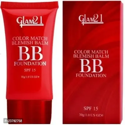 Glam21 Color Match BB Foundation SPF15 I Dual Purpose of Foundation  Sunscreen Blemish-free Glow | Non-cakey Daily Use | Non-greasy  Lightweight | Long-lasting Radiant Makeover| 30gm - 04-thumb0