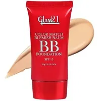 Glam21 Color Match BB Foundation SPF15 I Dual Purpose of Foundation  Sunscreen Blemish-free Glow | Non-cakey Daily Use | Non-greasy  Lightweight | Long-lasting Radiant Makeover| 30gm - 04-thumb3