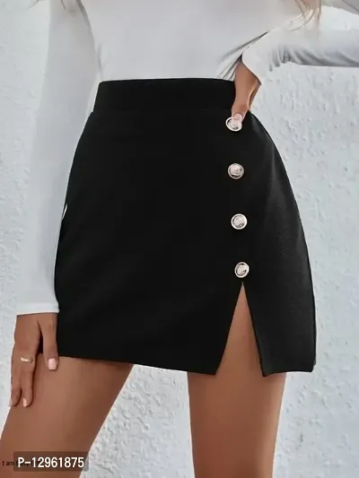 Mini Skirt Black Queen