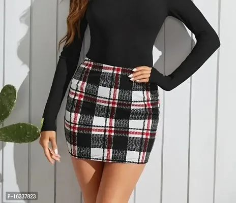 Classic Cotton Spandex Skirts for Women-thumb0