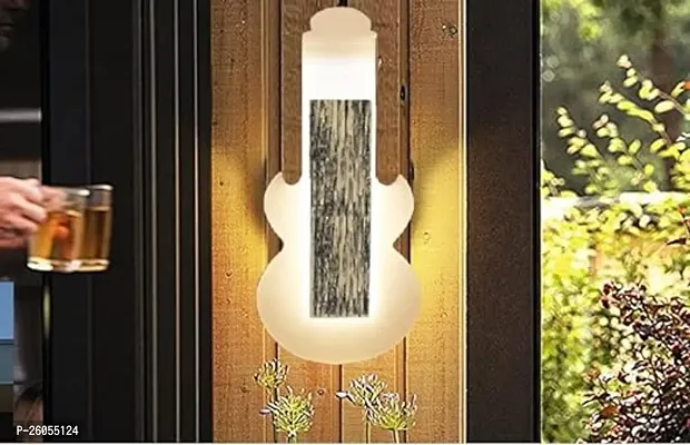 Groeien 15 Watts Decorative Guitar Shape Led Wall Lamp Acrylic - Warm White