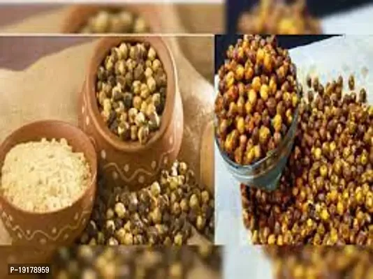 Roasted Salted Desi Chana, Chickpeas Dana | Gluten Free | Made by Vacuum Roasted Technology, Healthy Gujarati Snack (250 Gram)