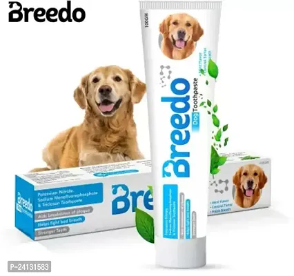 Cool Mint Toothpaste For Dogs - 100G Soothing Mix Of Mint And Cinnamon Oil Pet Toothpaste(For Dogs And Puppies)-thumb0