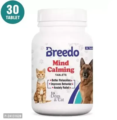 Calming and Better Relaxation Tablets For Dog And Cat-30 Tablets All Age Group Pet Health Supplements(30 Pieces)