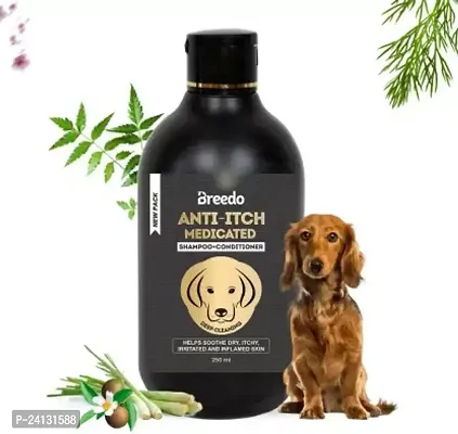 Allergy Relief, Conditioning, Anti-Fungal, Anti-Microbial, Anti-Itching, Anti-Dandruff Natural Dog Shampoo(250 Ml)