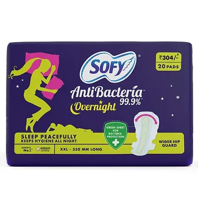 Sofy Anti Bacteria Overnight Sanitary Pads - XXL (Pack of 40 Pads)