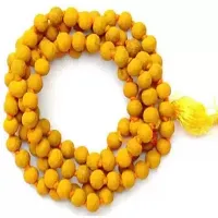 Ankita Gemstones Natural Turmeric (Haldi) Mala 108+1 Beads, Turmeric Rosary Haldi Mala Baglamukhi Mala Turmeric (Haldi) Mala-thumb2